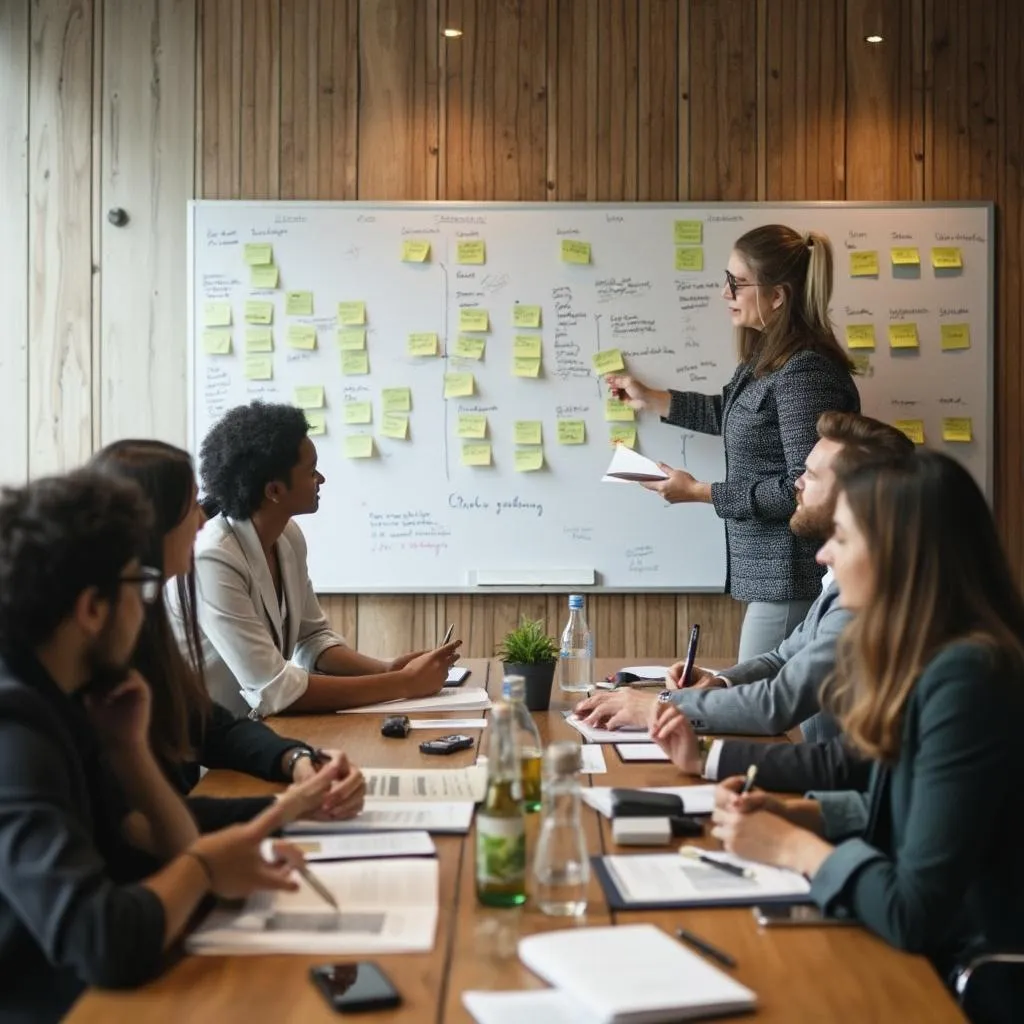 Equipo en reunión estratégica